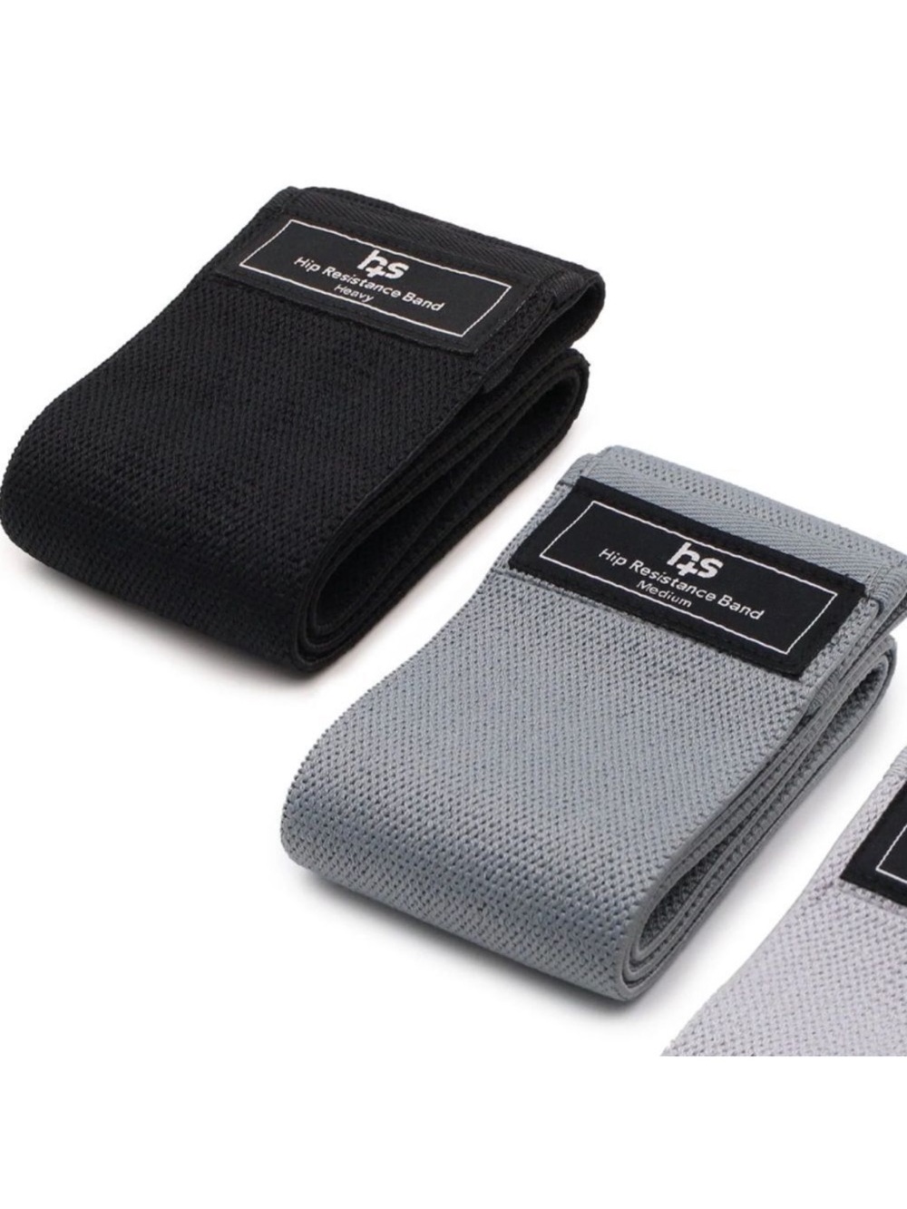 Healthsmart Heavy & Medium Hip Resistance Workout Bands